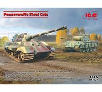 Icm Ds3524 - 1:35 Panzerwaffe Steel Cats (Panther + King Tiger) - New