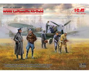 ICM DS4801 1:48 WWII Luftwaffe Airfield (Messerschmitt Bf 109F-4, Hs 126 B-1, Ge