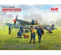 Icm Ds4802 1/48 Wwii Raf Airfield (Spitfire Mk.Ix, Spitfire Mk.Vii, Raf Pilots)