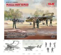 ICM 1/48 Vietnam USAF Airfield Diorama Set # DS4803