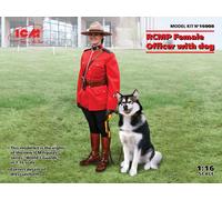 ICM Figures 1:16 - RCMP Female Officer with Dog 1:16 Figures - ICM16008