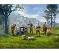 ICM Figures 1:35 - US Field Stove M1937 with Cooks (4 Figures & Accessories) -