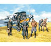 ICM ICM48082 1:48-Luftwaffe Pilots & Ground Personnel (1939-1945)