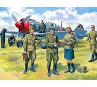 ICM Figures 1:48 - Soviet Air Force Pilots and Ground Personnel 7 Figures