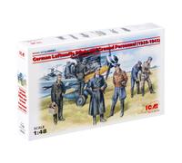 ICM Model Kit ICM48082 - 1:48 Luftwaffe Pilots & Ground Personnel (1939-1945) - 7 Figures