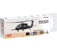 ICM Paint Set - Black Hawk, US Helicopters