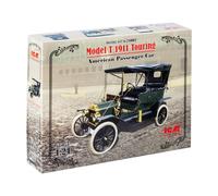 ICM ICM24002 Ford 1:24-Model T 1911 Touring, US Passenger Car, 14.2 x 8.7 x 5 cm