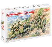 ICM ICM35031 1:35-Soviet Sappers (1979-1988) 4 Figs, 14 x 14 x 52 millimetres