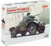 Icm 35373 1/35 Panhard 178 Amd-35, Wwii French Armoured Vehicle (100% New Molds)