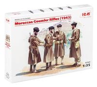 ICM ICM35565 1:35-Moroccan Goumier Rifles (1942) 4 Figs,black