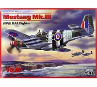 ICM ICM48123 1:48-Mustang Mk.III WWII RAF Fighter, 20.47 x 23.5 x 8.48 cm