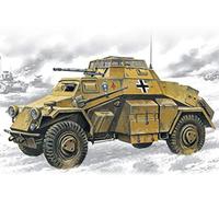 ICM ICM72411 1:72-Sd.Kfz.222, German Light Armoured Vehicle, 6.6 x 2 x 3 centimetres