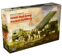 ICM ICMDS3512 Diorama 1:35-WWII Red Army Rocket Artillery, Unpainted