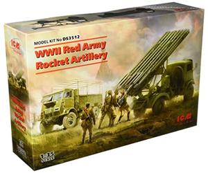 ICM ICMDS3512 Diorama 1:35-WWII Red Army Rocket Artillery, Unpainted