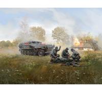 Icm Krankenpanzerwagen Sd.Kfz.251/8 Ausf.A Wwii German Ambulance with 4 Figures
