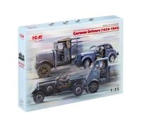ICM Men's Drivers(1939-1945)(4 Figures) 1 35 German Drivers 1939 1945 4 Figs, Gray, S UK