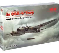 ICM Men's Icm 48236 Model Kit 88a-4 Torp/A-17 Tarpaulin 1 48 Ju 88A 4 Torp A 17 WWII German Torpedo Plane, Multicolor, One Size UK