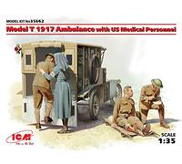1:35 ICM KIT Model T 1917 Ambulance With Us Medical Personnel Kit ICM35662 Model