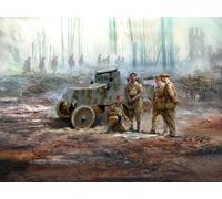 Icm Model T Rnas Armoured Car With 4 Wwi British Tank Crew Figures