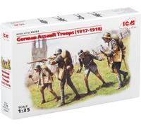 ICM Models ICM35291 (-) 1:35-German Assault Troops (1917-1918) 4 Figs, 14 x 14 x 52 millimetres