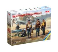 Icm Raf Bomber & Torpedo Pilots (1939-1945) 5 Figures