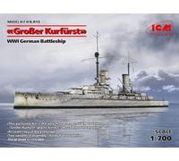 German WWI Battleship SMS “Groβer Kurfürst" #Full Hull # Scale 1/700 # ICM S.015