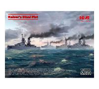 ICM S021 Kaiser's Steel Fist Hochseeflotte Diorama Set 1:700 Model Kit
