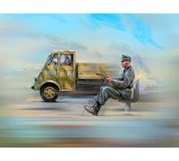 ICM 1:35 - Lastkraftwagen 3,5 t AHN with German Drivers Gray ICM35418