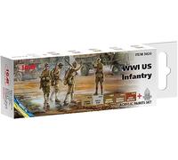 ICM World War I American Infantry Acrylic Paint Set Model Paint 3024