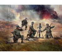 ICM 1:35 - WW2 Mortar GrW 34 w/Crew (4 Figs) German
