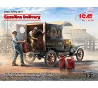 ICM 1/24 Gasoline Delivery Vehicle + 2 Figures New Plastic Model Kit 1 24 24019