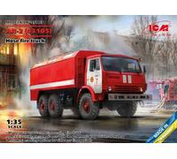 ICM 35003 Plastic Model Kit AR-2 (43105) Ukraine Hose Fire Truck Kamaz 1:35