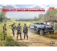 ICM ICM35103 1:35-Sd.Kfz.251/1 Ausf.A with German Infantry