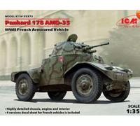 Icm 35373 1/35 Panhard 178 Amd-35, Wwii French Armoured Vehicle (100% New Molds)