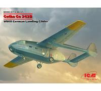 ICM ICM48225 1:48-Gotha Go 242B WWII German Landing Glider Scale Model Kit, Black