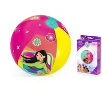 ICMinds Gifts Beach balls inflatable kid character blow up beach ball with disney princess character - swimming pool or beach ball games 20” beach ball for kids adults and family fun