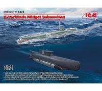 ICM K-Verbande Midget Submarines 'Seehund' & 'Molch' 1:72 ICMS020