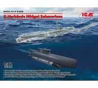 ICM K-Verbande Midget Submarines 'Seehund' & 'Molch' 1:72 ICMS020
