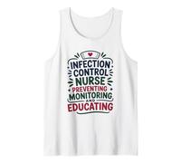 ICN, Infection Control Nurse Preventing Monitoring Educating Tank Top