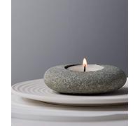 ICNBUYS Handmade Pebble Tea Light Candle Holder Handcrafted Tealight Holder for Zen Garden, Altar, Mantle, Desk, Table, Shelf
