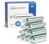 ICO CO2 cartridge 16g C02 Cartridges Threaded For Threaded CO2 Inflator Cycling, Co2 Canisters for CO2 Bike Pump for MTB or Road Tires