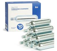 ICO CO2 cartridge 16g C02 Cartridges Threaded For Threaded CO2 Inflator Cycling, Co2 Canisters for CO2 Bike Pump for MTB or Road Tires