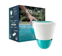 ICO Pool V2 Clore Brome - Water Analyzer for Chlorine or Bromine Treated Pools - pH Measurements, ORP, Temperature Every Hour - Recommendations on Your Smartphone