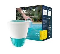 ICO Pool V2 Salt - Smart Water Analyzer for Salt-Treated Pools - 24/7 - pH, ORP, TDS - Salinity & Temperature Measurements - Smartphone Advice - WiFi/Bluetooth
