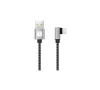 ICOC MU2AC9-010-AL USB 2.0 Cable USB-A to USB-C Angled 3A
