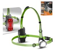 ICOCOPRO 500 Lumens Running Light, 120° Adjustable Angle Near/Far BeamRunning Chest Light with USB-C Rechargeable, IPX4 Waterproof Body Torch with 360° Reflective Band for Jogging