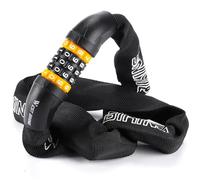 ICOCOPRO Bike Chain Lock, 120cm Heavy Duty Chain Locks with 5-Digit Combination Code, Bike Locks High Security, Anti-Theft Bicycle Lock for E Scooter, MTB, Road Bike, Motorcycle (Black-120cm)