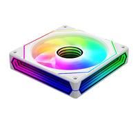 ICOLER Prism 6PRO ARGB White Computer Case Fan,Infinite Mirror Light Effect Design Cooling Fan, 120mm CPU Fan PWM 1600RPM 61.5CFM 2MMH20 HDB Bearing for PC Chassis&CPU Cooler&Desktop Case
