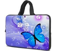 icolor 12" 12.6" Laptop Bag Sleeve Protective 15" 15.6 Inch Neoprene Notebook Tablet Carrying Holder Handbag Laptop Case Cover Pouch (Butterfly, For 12"~12.6")