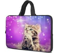 icolor 12" 12.6" Laptop Bag Sleeve Protective 15" 15.6 Inch Neoprene Notebook Tablet Carrying Holder Handbag Laptop Case Cover Pouch (Kittens, For 15"~15.6")